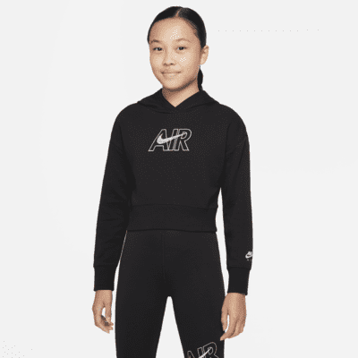 Nike Air Big Kids' (Girls') French Terry Crop Hoodie