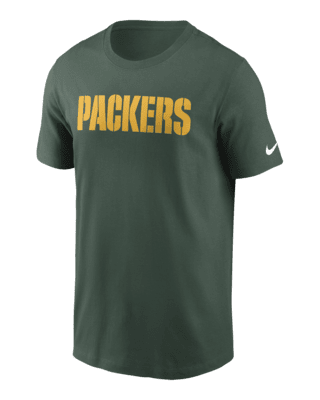 Мужская футболка Green Bay Packers Primetime Wordmark Essential Nike NFL