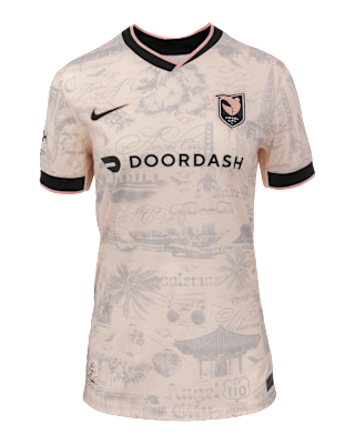Женские джерси Giselle Thompson Angel City FC 2025 Stadium Away Nike Dri-FIT NWSL Replica Jersey