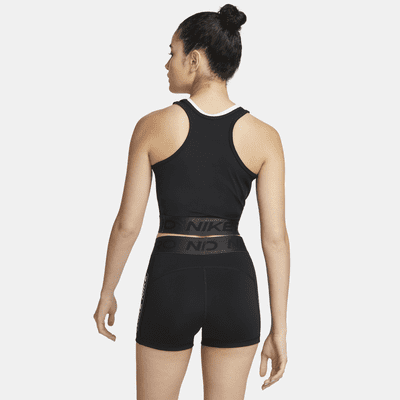 Canotta corta con grafica Nike Pro Dri-FIT – Donna