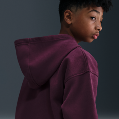 Nike Sportswear Club Fleece oversized hoodie met rits voor kids