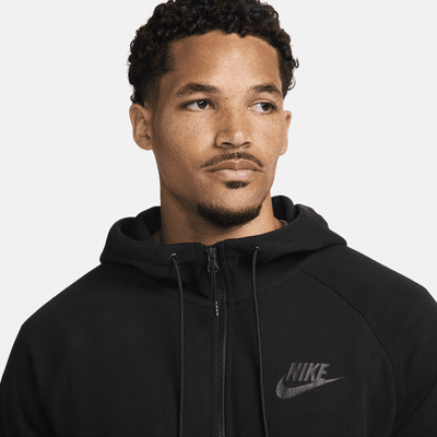 Sudadera con gorro de tejido Fleece y cierre completo para hombre Nike Sportswear Tech Essentials