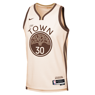Jersey Nike de la NBA Swingman para niños talla grande Stephen Curry Golden State Warriors City Edition