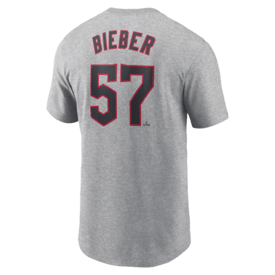 Shane Bieber Cleveland Guardians Fuse Men's Nike MLB T-Shirt