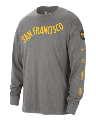 Мужская футболка Golden State Warriors 2023/24 City Edition Nike NBA Max90 Long-Sleeve