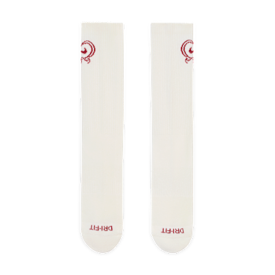 Meias de cano médio com amortecimento Nike Everyday Plus (1 par)