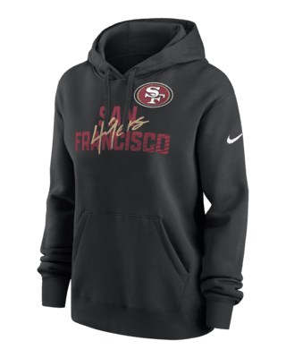 San Francisco 49ers Nike Women's Team Logo Club Fleece Pullover Hoodie -  Scarlet