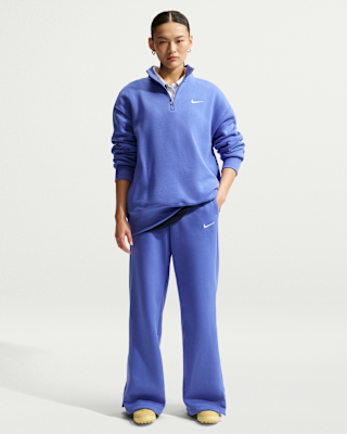 Женские  Nike Sportswear Phoenix Fleece High-Waisted Wide-Leg Pants