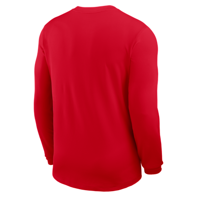 Ohio State Sideline Coach Men's Nike Dri-FIT College Long-Sleeve Top