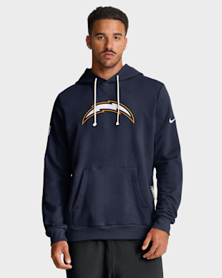 Мужское худи Los Angeles Chargers Alt Offensive Set Play Sideline Nike Dri-FIT NFL Pullover Hoodie