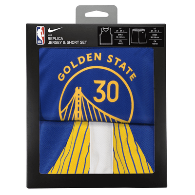 Stephen Curry Golden State Warriors 2022/2023 Icon Nike NBA-Set aus Trikot und Shorts (jüngere Kinder, Jungen)