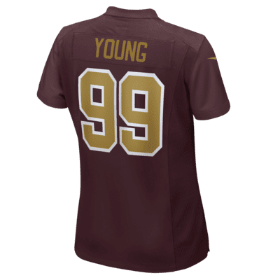 Youth Nike Chase Young Burgundy Washington Football Team Game Jersey