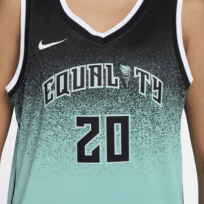 Jersey Nike Dri-FIT de la WNBA Victory Sabrina Ionescu New York Liberty 2023