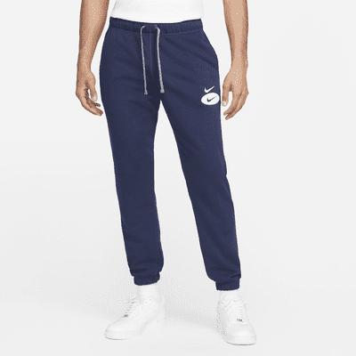 nike swoosh blue joggers