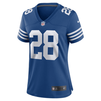 Nike Indianapolis Colts No28 Jonathan Taylor Royal Blue Team Color Men's Stitched NFL Limited Tank Top Jersey