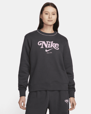 Nike Sportswear Women's Fleece Crew-Neck Sweatshirt. Nike DK