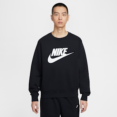 Nike Sportswear Club Men's Graphic Fleece Crew-Neck Sweatshirt