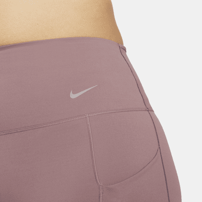 Leggings de tiro alto de 7/8 de sujeción firme con bolsillos para mujer Nike Go