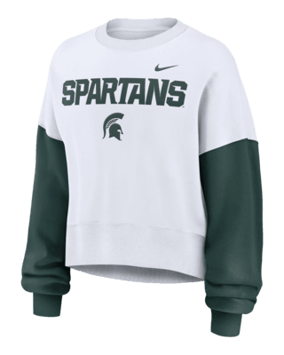 Женские  Michigan State Spartans Primetime Nike College Pullover Crew