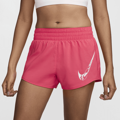 Nike One Women's Dri-FIT Mid-Rise Brief-Lined Graphic Shorts