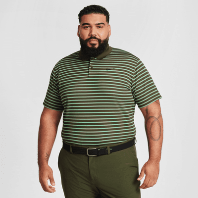 Nike Dri-FIT Victory csíkos, galléros férfi golfpóló