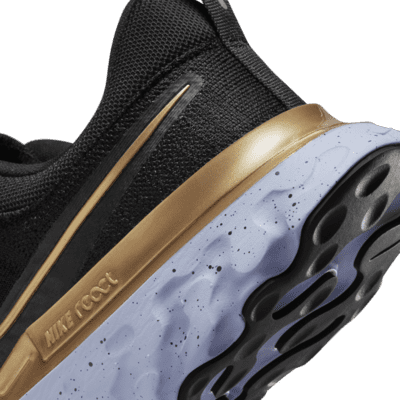 nike react infinity run flyknit gold