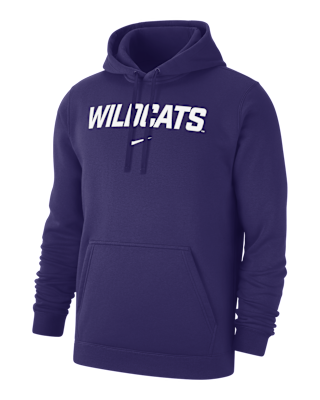 Мужское худи Kansas State Club Fleece Nike College Pullover Hoodie
