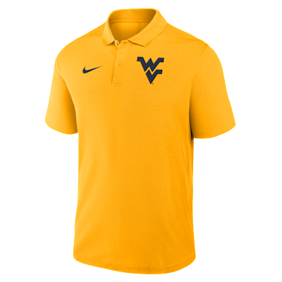 Polo universitario Nike Dri-FIT para hombre West Virginia Primetime Victory Primary Logo