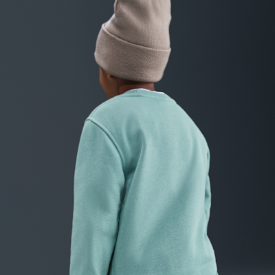 Sudadera de cuello redondo para niños talla grande Nike Sportswear Club Fleece