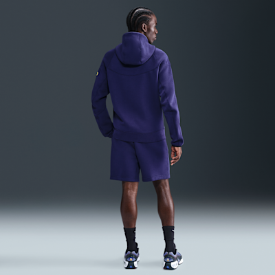 Sudadera con gorro de fútbol Nike de tejido Fleece de cierre completo para hombre FC Barcelona Tech Windrunner