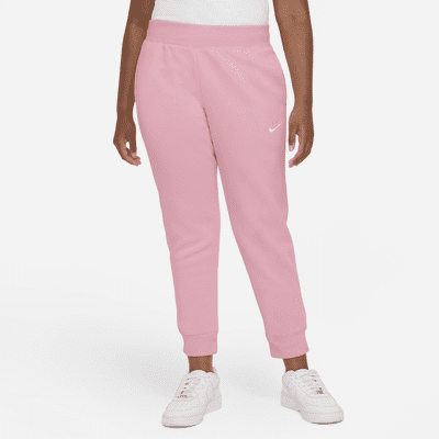 Nike Women's Sportswear Club Fleece Straight Leg Pants Pink Size X