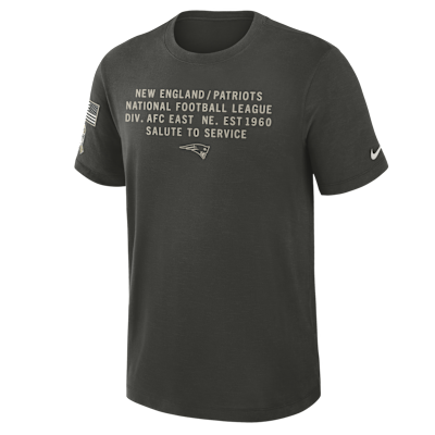 New England Patriots Salute to Service Slub Men's Nike Dri-FIT NFL T-Shirt