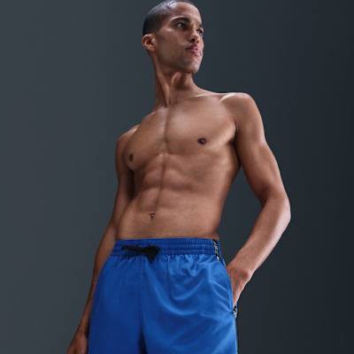 Shorts de playa o alberca de 13 cm para hombre Nike Swim Logo Tape Lap