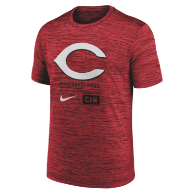 Cincinnati Reds Large Logo Velocity Men's Nike MLB T-Shirt