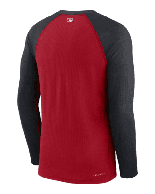 Nike Men's Red Texas Rangers Authentic Collection Game Raglan Performance Long  Sleeve T-shirt