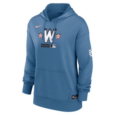 Washington Nationals Authentic Collection City Connect Women's Nike Therma MLB Pullover Hoodie