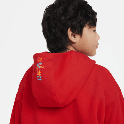 Nike Sportswear Icon Fleece "Lunar New Year" Big Kids' Hoodie