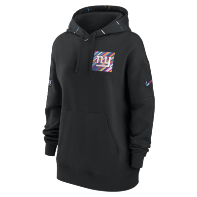 New York Giants Crucial Catch Club Women's Nike NFL Pullover Hoodie. Nike .com