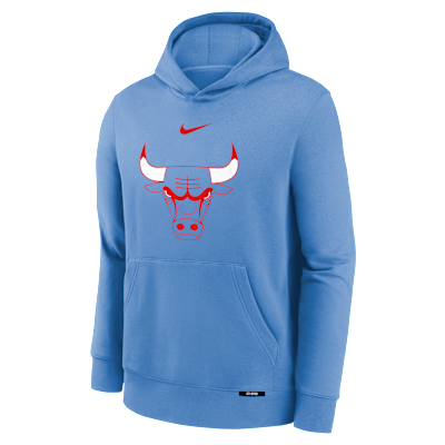 Sudadera con gorro de tejido Fleece para niños talla grande Chicago Bulls Club Fleece City Edition