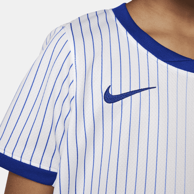 Conjunto de três peças de futebol de réplica Nike do equipamento alternativo Stadium FFF 2024/25 para criança