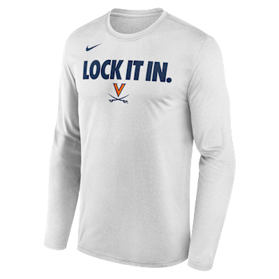Virginia 2026 On-Court Bench Men's Nike Dri-FIT College Long-Sleeve T-Shirt