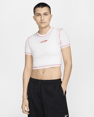 Женская футболка Nike Sportswear Chill Knit Slim Cropped