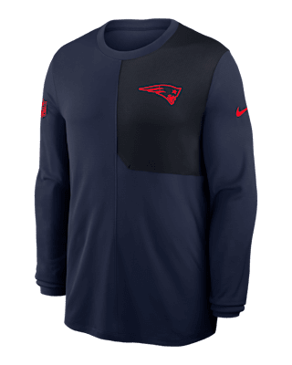 Мужские  New England Patriots Sideline Coach Nike Dri-FIT NFL Long-Sleeve Top