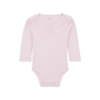 Nike Essentials Baby (0-9M) 3-Piece Bodysuit Set