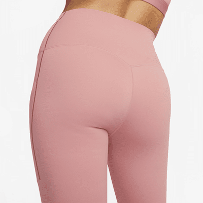 Leggings cortos de cintura alta y soporte medio con bolsillos para mujer Nike Universa