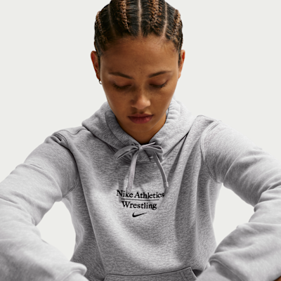 Sudadera con gorro sin cierre de lucha para mujer Nike