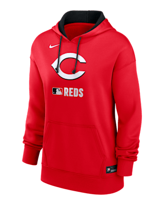 Женское худи Cincinnati Reds Authentic Collection Nike Therma MLB Pullover Hoodie