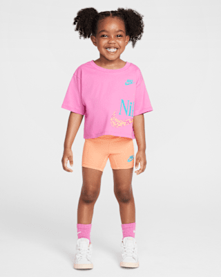 Детская футболка Nike Toddler Wild Flower Boxy and Shorts Set