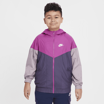 Nike Sportswear Windrunner Big Kids' Hooded Repel Jacket (Extended Size)