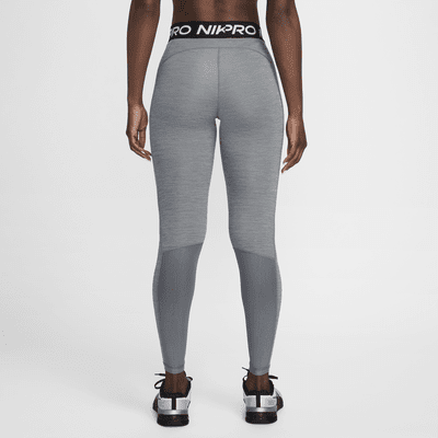 Nike Pro Leggings mit mittelhohem Bund und Mesh-Einsatz für Damen